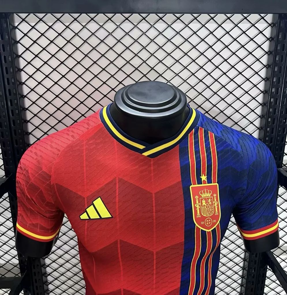 Espanha 2024/25 Camisola Especial Vermelha Versão Jogador – Homem