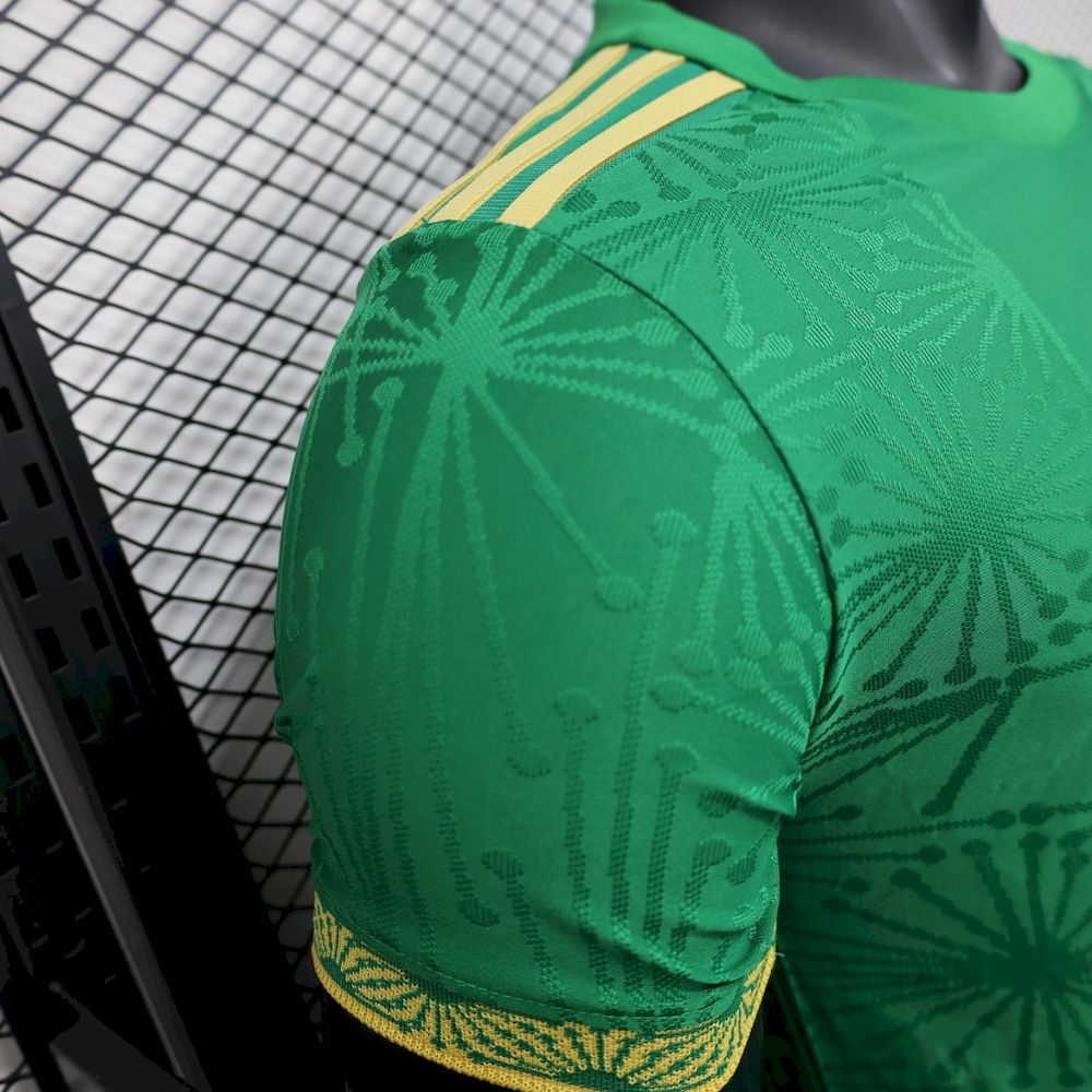 México 2025/26 Camisola Especial Dourada e Verde Versão Jogador – Homem