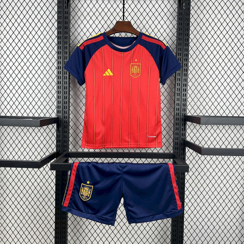 Espanha 2026 Conjunto Principal Mundial Champions Edição – Criança