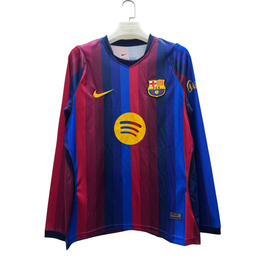 Barcelona 2026/27 Camisola Principal de Manga Comprida – Homem
