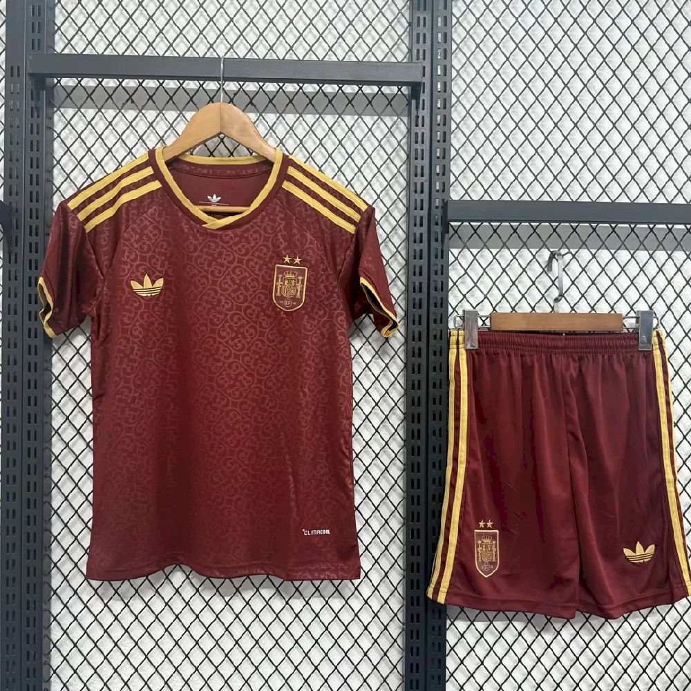 Espanha 2026 Conjunto Terceiro Mundial (Versão Campeão 2 Estrelas) – Criança