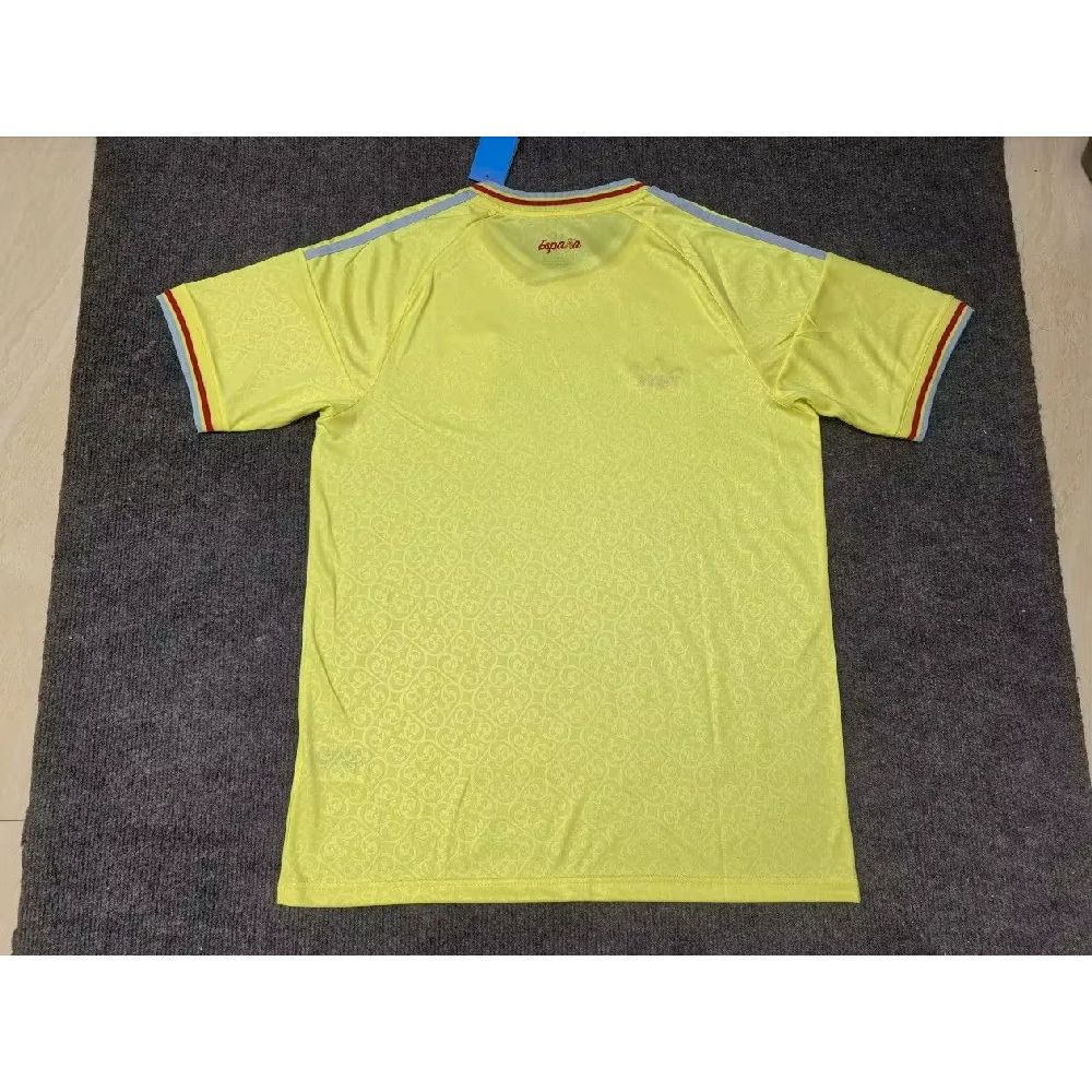 Espanha 2026 Camisola Mundial Réplica Amarela (Versão Campeão 2 Estrelas) – Homem