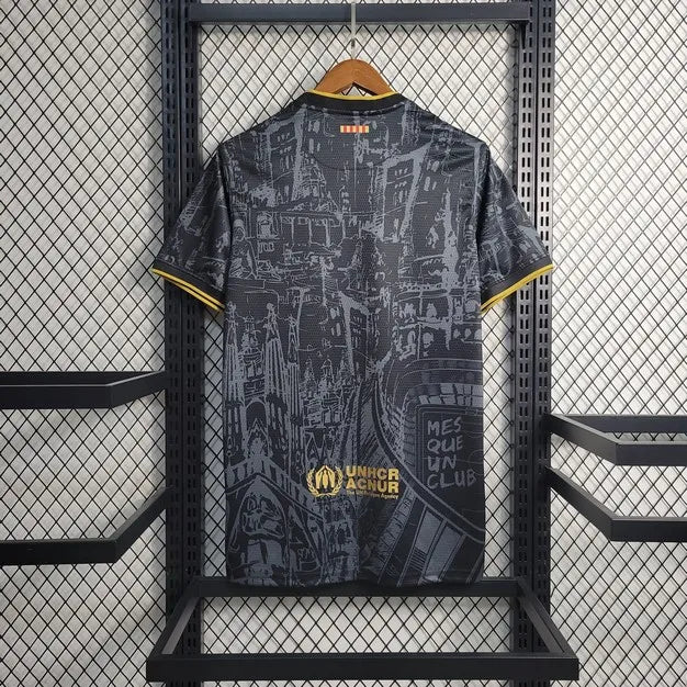 Barcelona 2023/24 Camisola Especial Preta Dourada – Homem