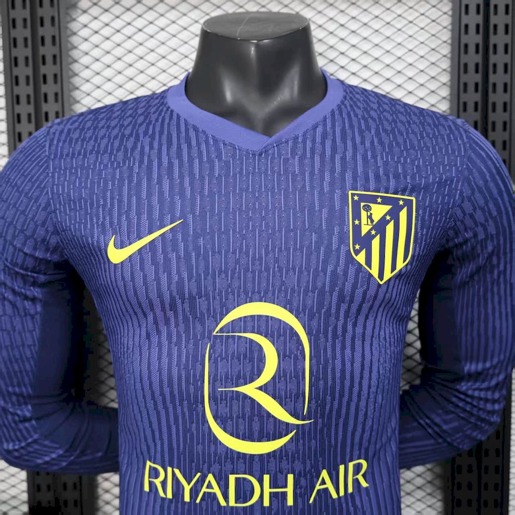 Atlético de Madrid 2025/26 Camisola Terceira de Manga Comprida Versão Jogador – Homem