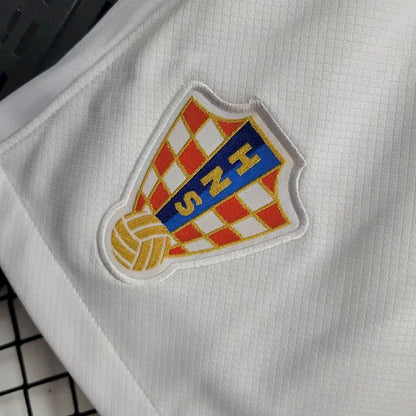 Croácia 2024/25 Calções Principais Euro – Homem