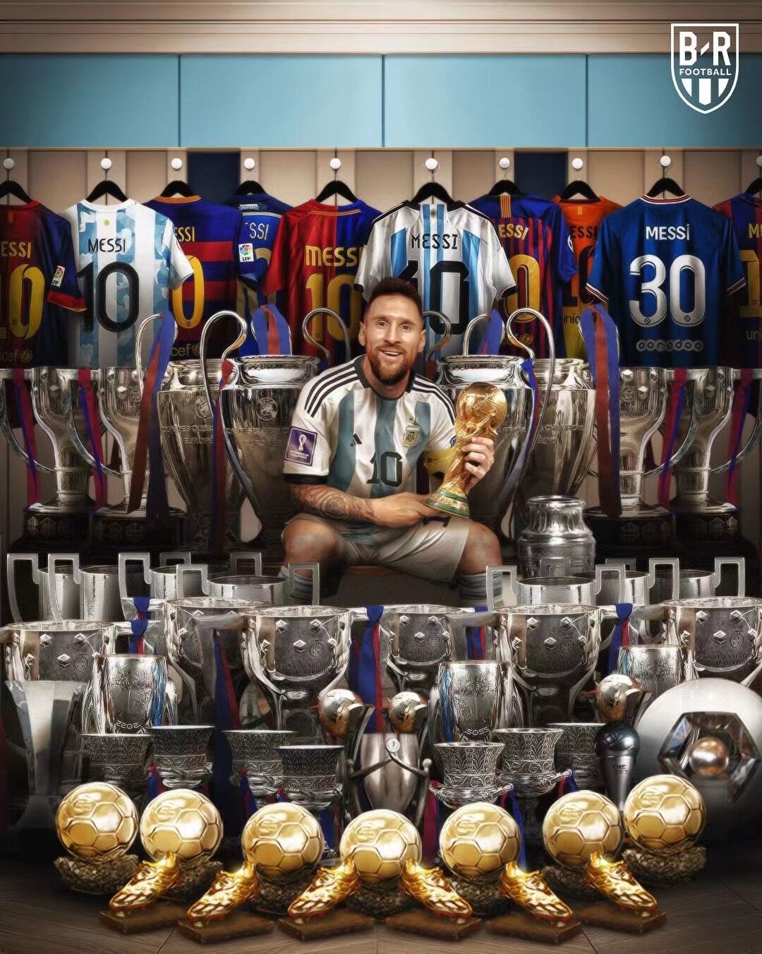 2022 Mundial 3-star Argentina Principal Versão Jogador – Homem