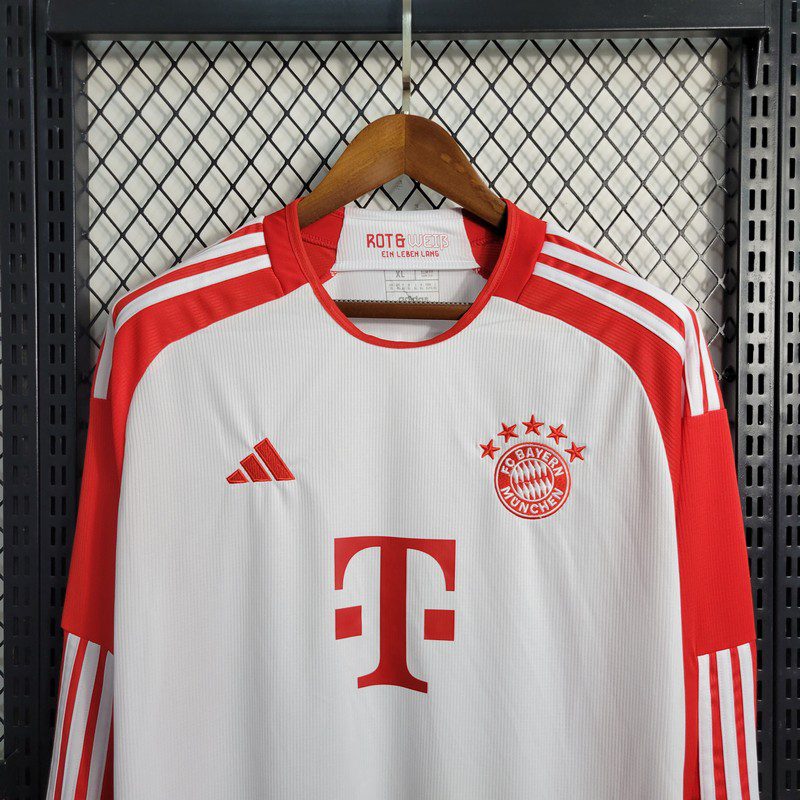 Bayern de Munique 2023/24 Camisola Principal de Manga Comprida – Homem