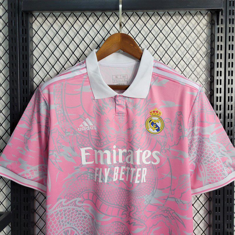 Real Madrid 2023/24 Camisola Especial Rosa Dragon – Homem