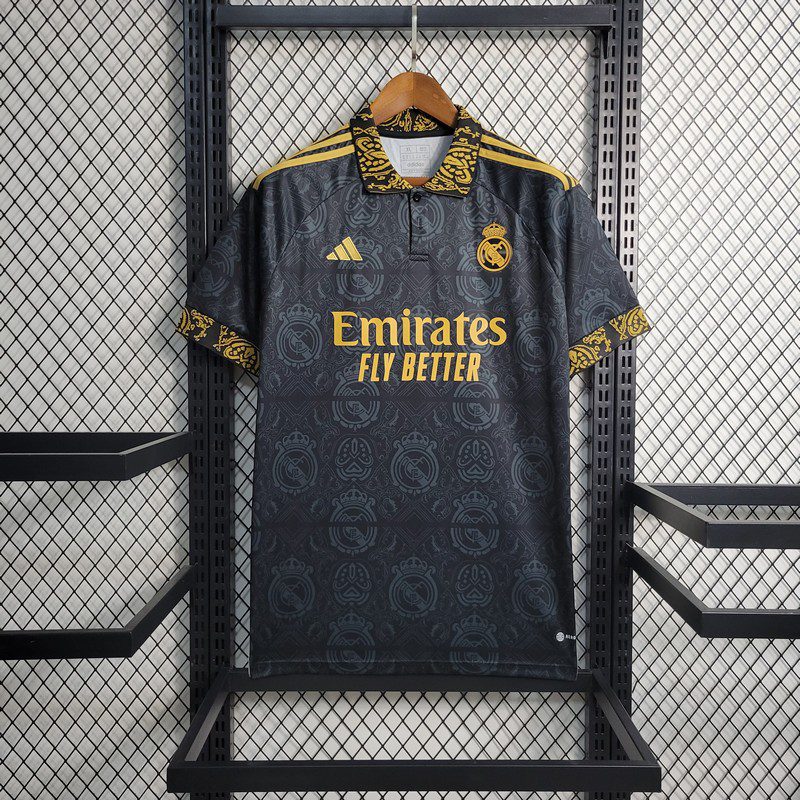 Real Madrid 2023/24 Camisola Conceito Edição Preta – Homem