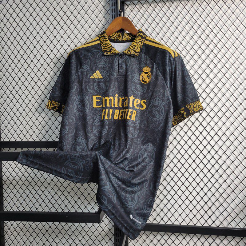 Real Madrid 2023/24 Camisola Conceito Edição Preta – Homem
