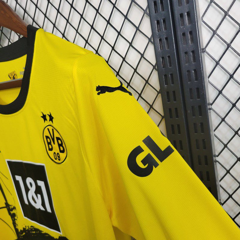 Borussia Dortmund 2023/24 Camisola Principal de Manga Comprida – Homem