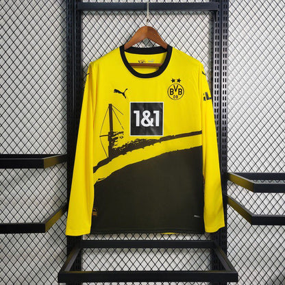 Borussia Dortmund 2023/24 Camisola Principal de Manga Comprida – Homem
