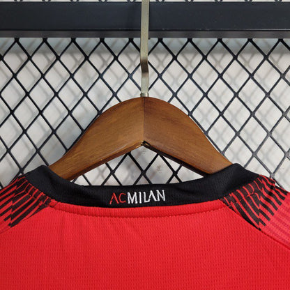 AC Milan 2023/24 Conjunto Principal – Criança