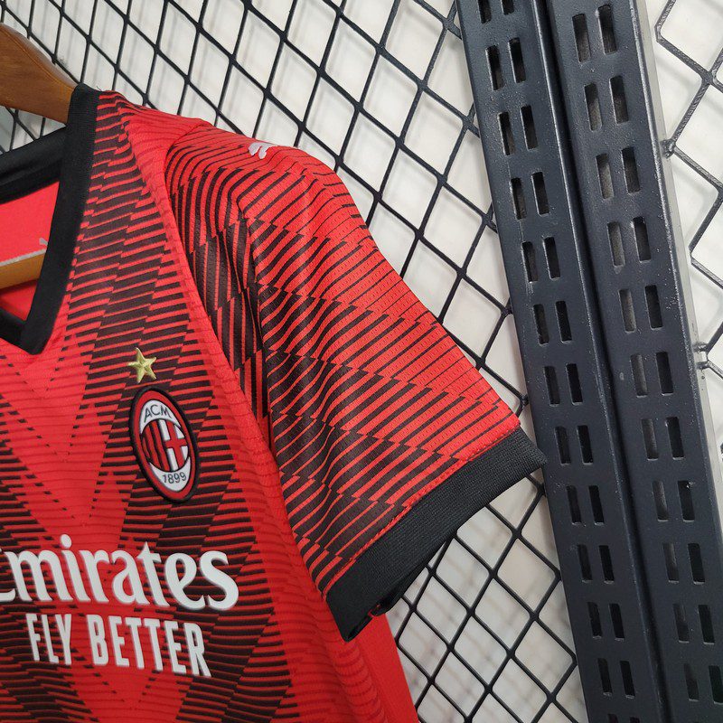 AC Milan 2023/24 Conjunto Principal – Criança