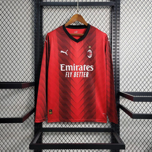 AC Milan 2023/24 Camisola Principal de Manga Comprida – Homem