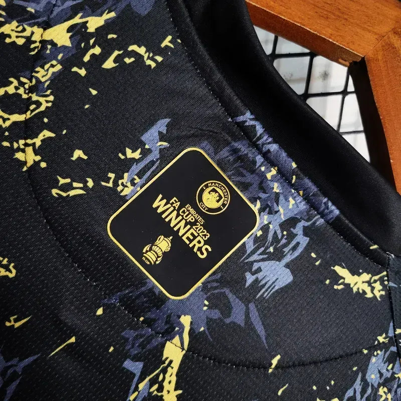Manchester City 2023/24 Camisola Especial Preta Dourada – Homem
