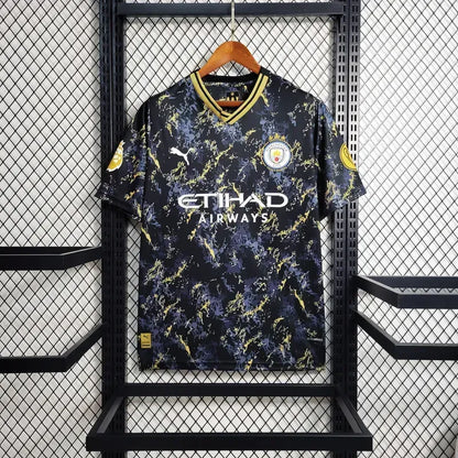 Manchester City 2023/24 Camisola Especial Preta Dourada – Homem