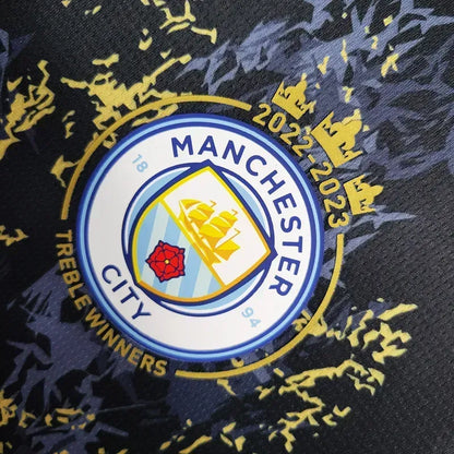 Manchester City 2023/24 Camisola Especial Preta Dourada – Homem