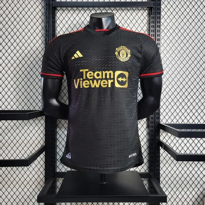 Manchester United 2023/24 Camisola Preta Versão Jogador – Homem