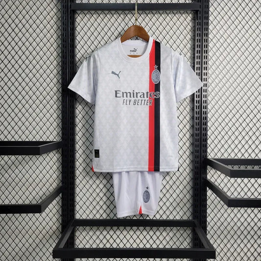 AC Milan 2023/24 Conjunto Alternativo – Criança