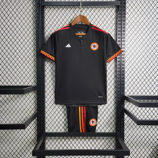 AS Roma 2023/24 Conjunto Alternativo – Criança