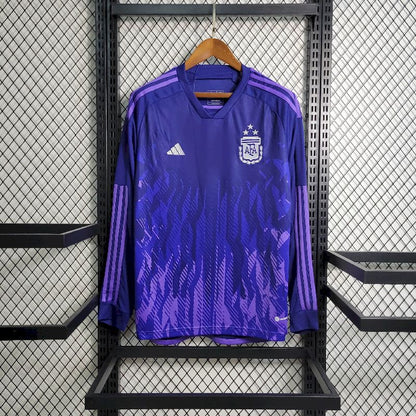 Argentina 2022/23 Camisola Alternativa 3-Stars de Manga Comprida – Homem
