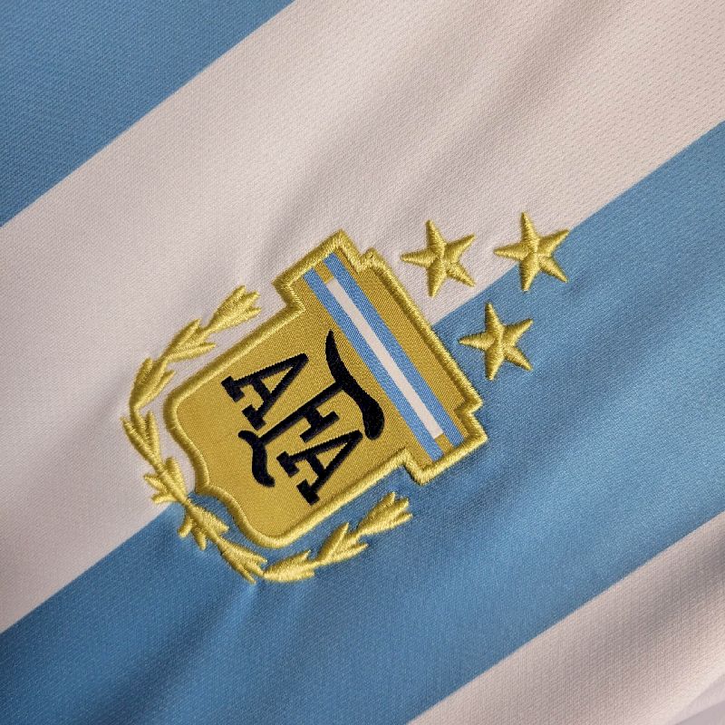 Argentina 2022/23 Camisola Principal 3-Stars de Manga Comprida – Homem