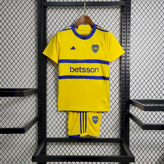 Boca Juniors 2023/24 Conjunto Alternativo – Criança