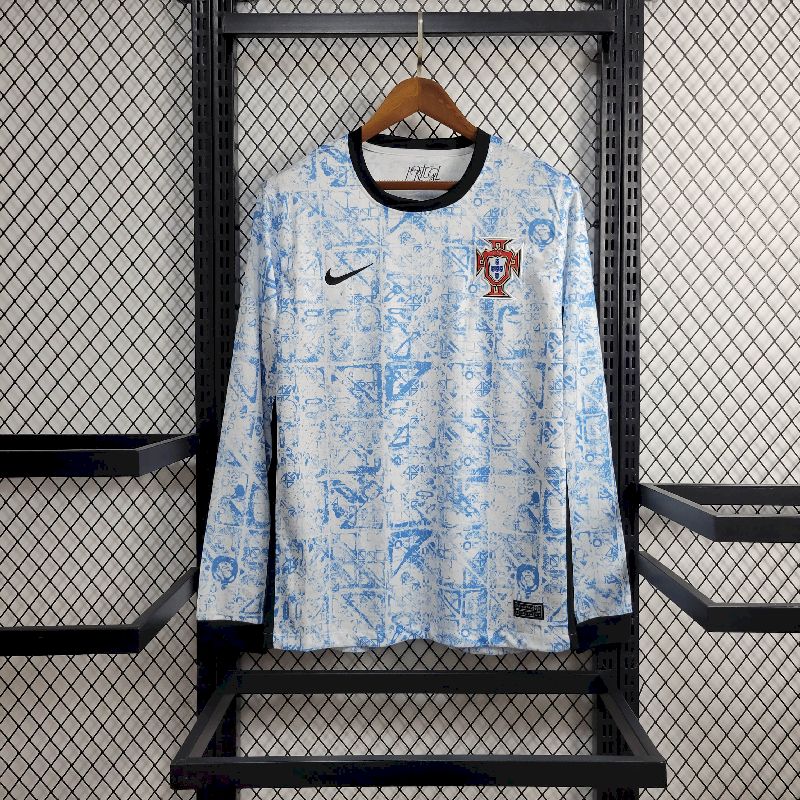 Portugal 2024/25 Camisola Alternativa Euro de Manga Comprida – Homem