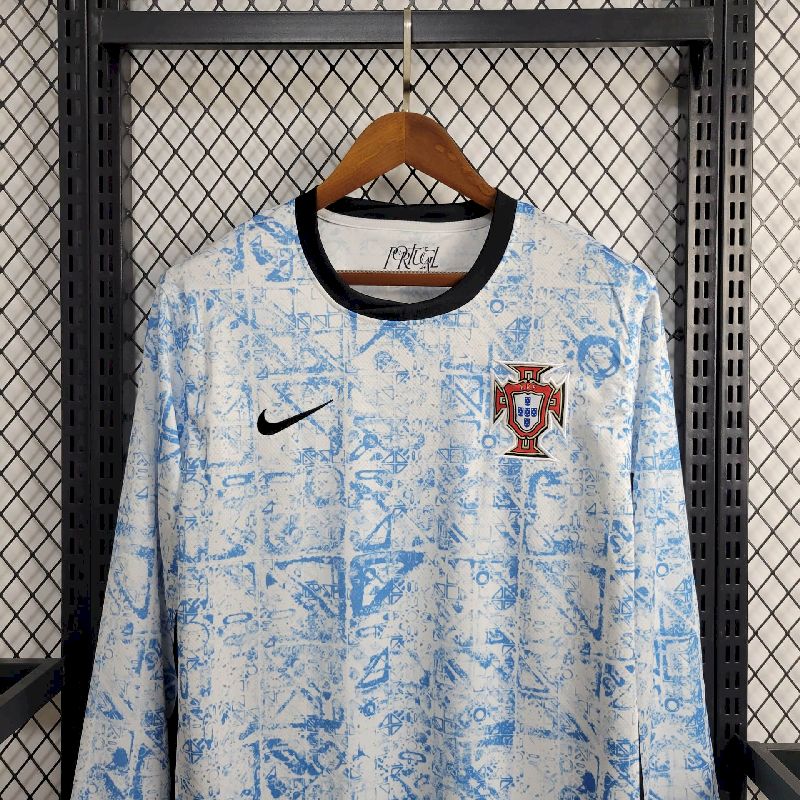 Portugal 2024/25 Camisola Alternativa Euro de Manga Comprida – Homem