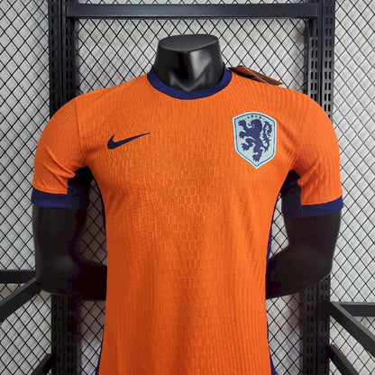 Países Baixos 2024/25 Camisola Principal Euro Versão Jogador – Homem