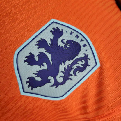 Países Baixos 2024/25 Camisola Principal Euro Versão Jogador – Homem
