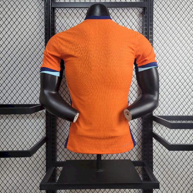 Países Baixos 2024/25 Camisola Principal Euro Versão Jogador – Homem
