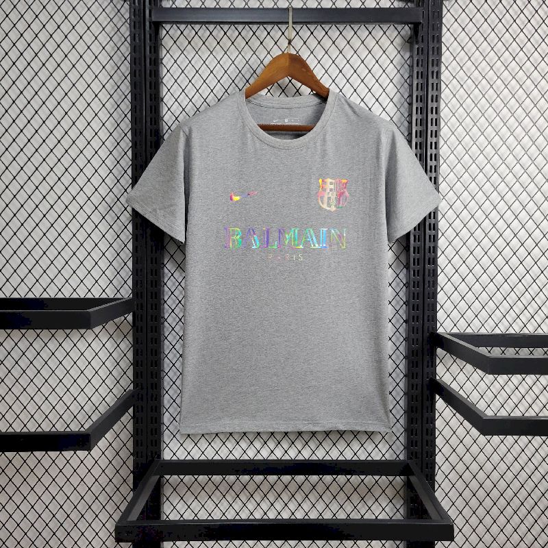 Barcelona 2024/25 T-shirt Balmain Co-Branded Edição – Homem