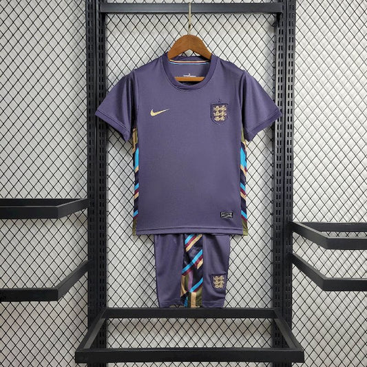 Inglaterra 2024/25 Conjunto Alternativo Euro – Criança