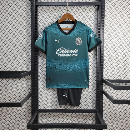 Chivas 2023/24 Conjunto Terceiro – Criança