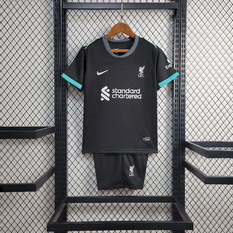 Liverpool 2024/25 Conjunto Alternativo – Criança