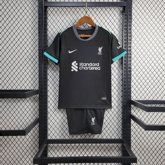 Liverpool 2024/25 Conjunto Alternativo – Criança