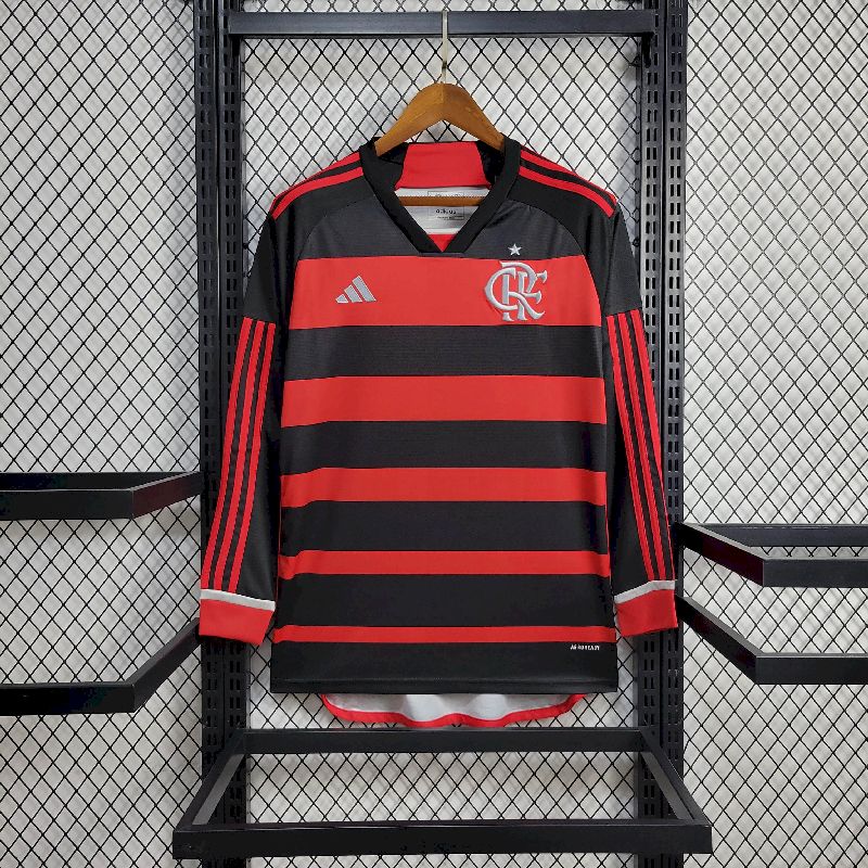 Flamengo 2024/25 Camisola Principal de Manga Comprida – Homem