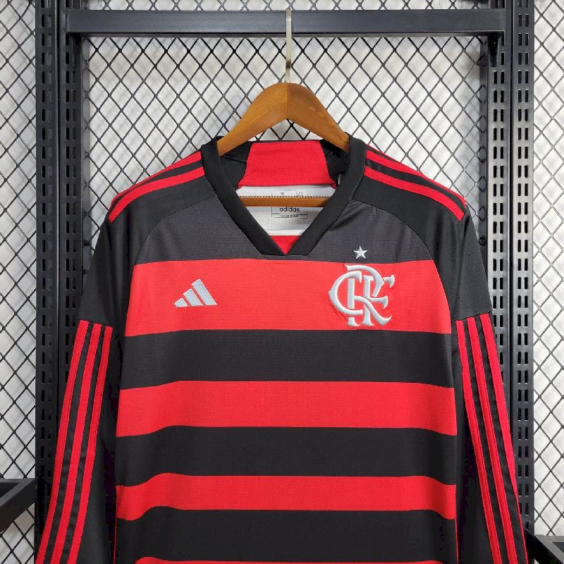 Flamengo 2024/25 Camisola Principal de Manga Comprida – Homem