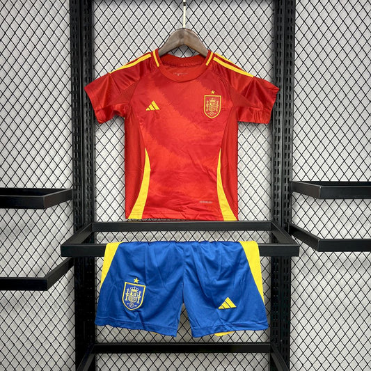 Espanha 2024/25 Conjunto Principal Euro – Criança