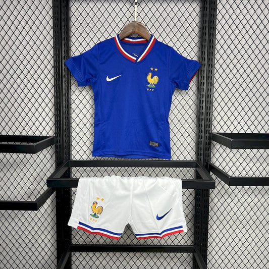 França 2024/25 Conjunto Principal Euro – Criança