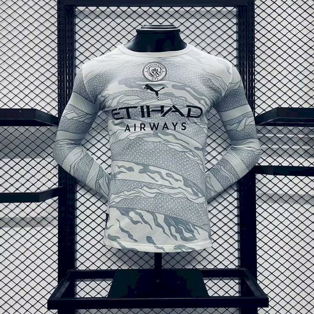 Manchester City 2024/25 Camisola Especial de Manga Comprida – Jogador Versi – Homem