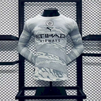 Manchester City 2024/25 Camisola Especial de Manga Comprida – Jogador Versi – Homem