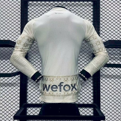 AC Milan 2024/25 Camisola Co-Branded Edição de Manga Comprida Versão Jogador – Homem