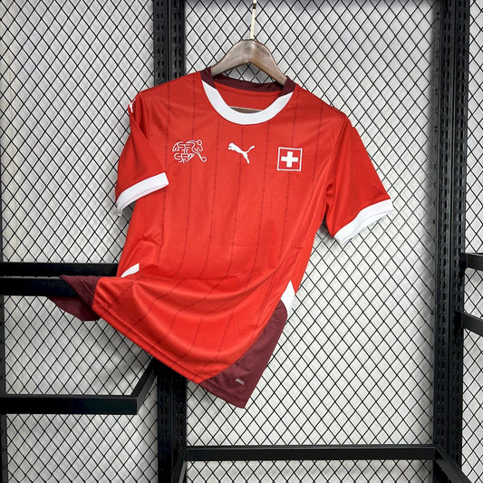 Suíça 2024/25 Camisola Principal Euro – Homem
