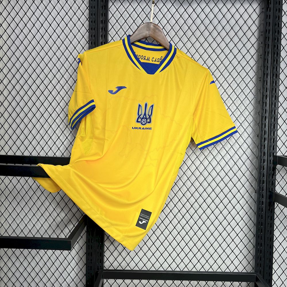 Ucrânia 2024/25 Camisola Alternativa Euro – Homem