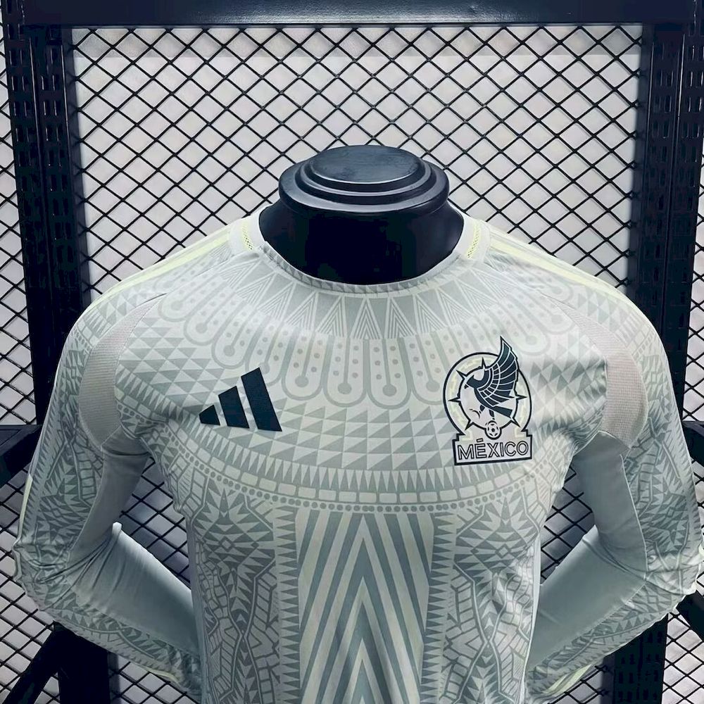México 2024/25 Camisola Alternativa de Manga Comprida Versão Jogador – Homem