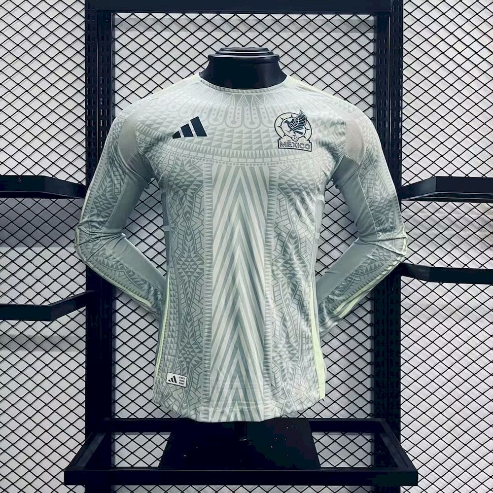 México 2024/25 Camisola Alternativa de Manga Comprida Versão Jogador – Homem