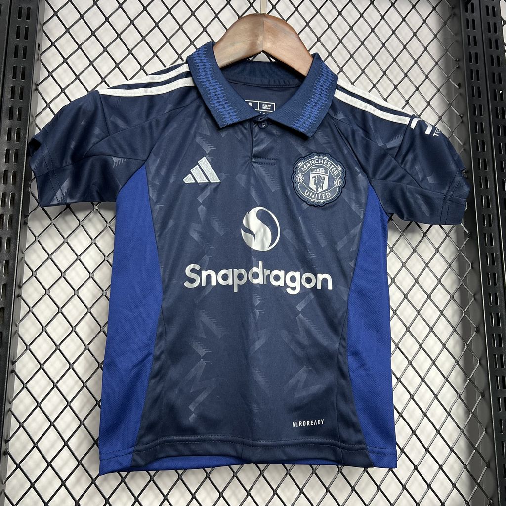 Manchester United 2024/25 Conjunto Alternativo – Criança